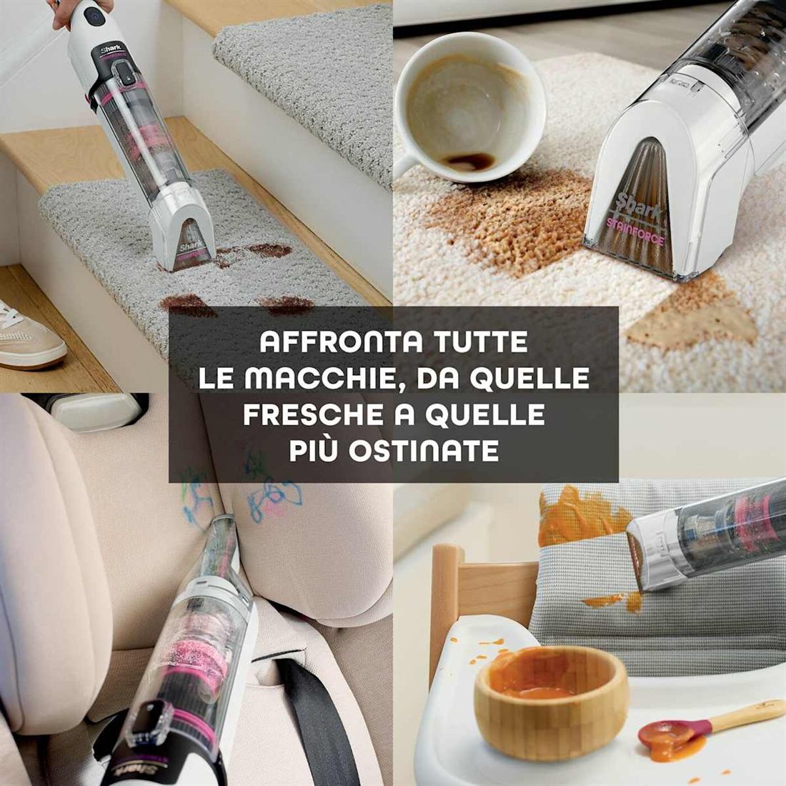 Affronta tutte le macchie, da quelle fresche a quelle più ostinate