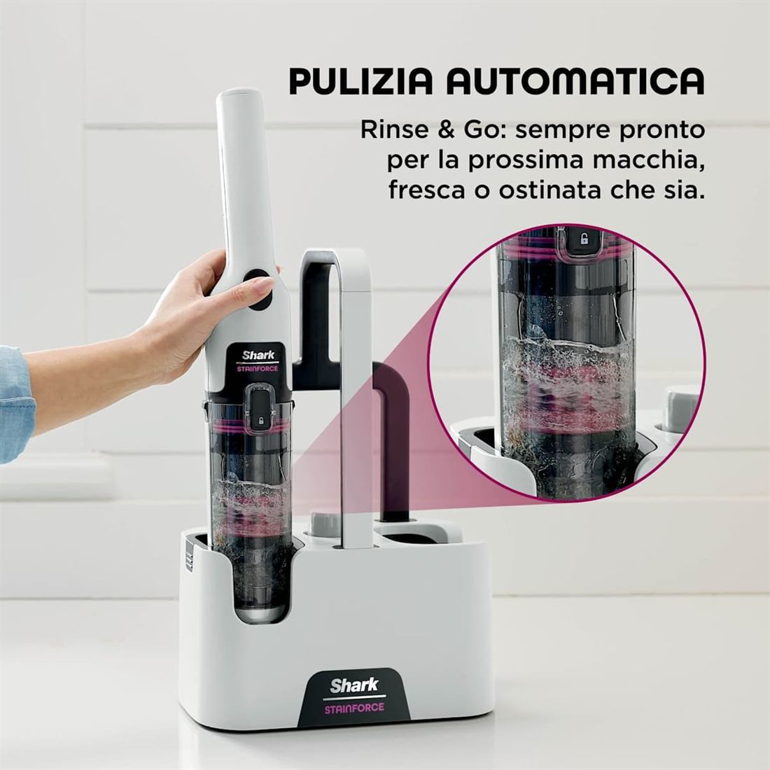 Pulizia automatica con il ciclo Rinse and Go